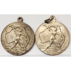 AUSTRALIA 1945 . WWII VICTORY PEACE MEDALS . TWO 2 MEDALS